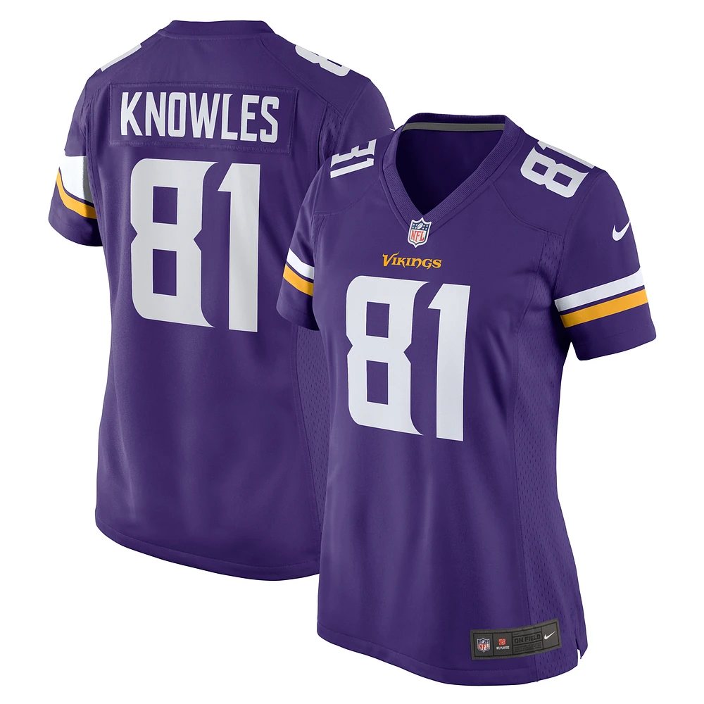 Women's Nike Malik Knowles  Purple Minnesota Vikings Team Game Jersey