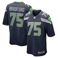 Men's Nike Anthony Bradford College Navy Seattle Seahawks Team Game Jersey