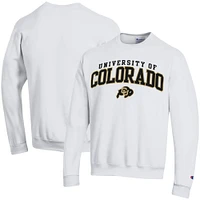 Men's Champion  White Colorado Buffaloes Property of Powerblend Pullover Sweatshirt