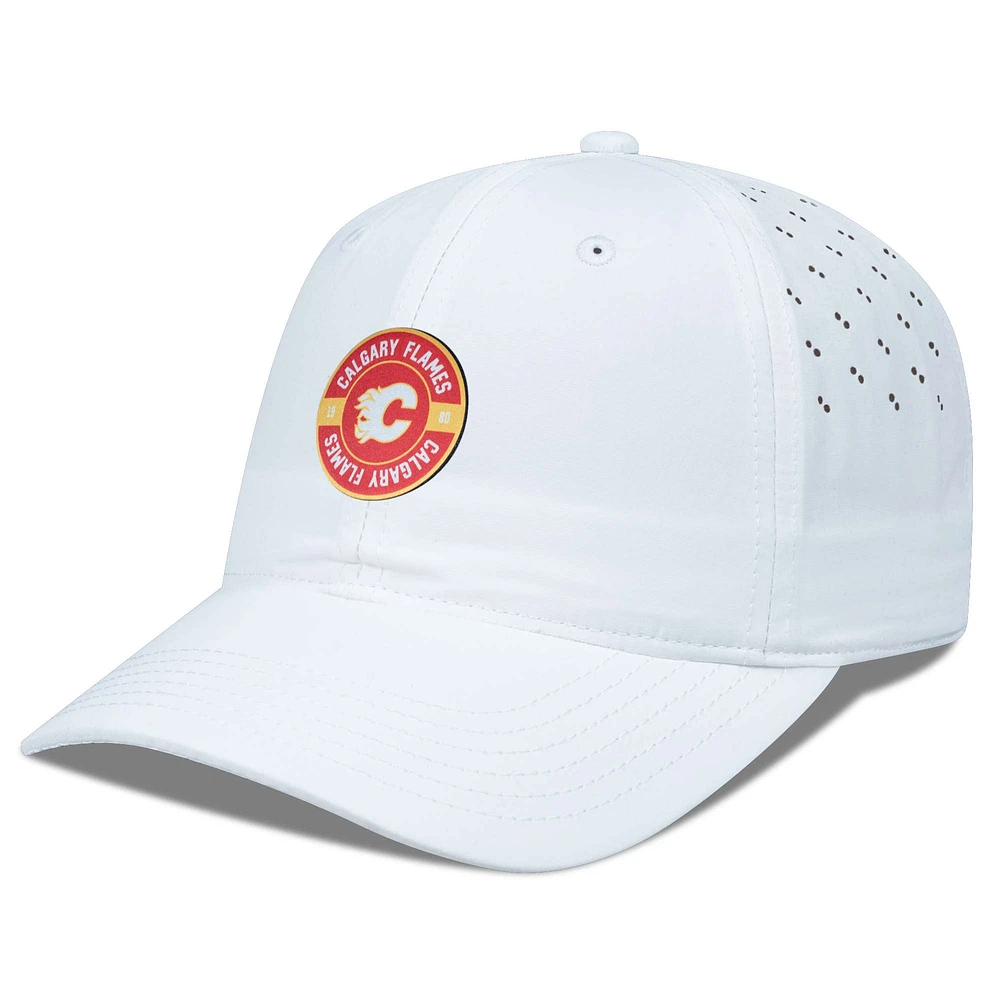 Women's Levelwear White Calgary Flames Haven Adjustable Hat