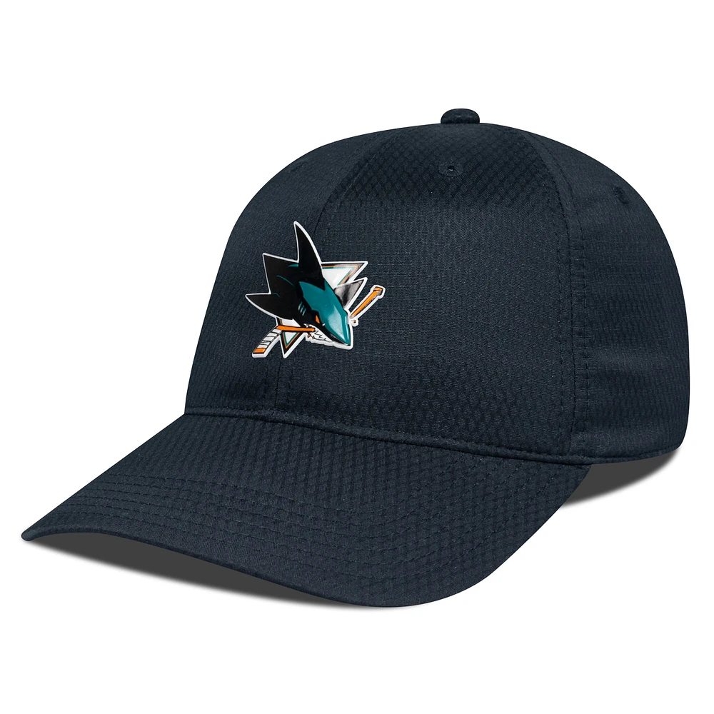 Men's Levelwear Black San Jose Sharks Matrix Adjustable Hat