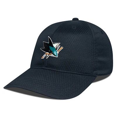 Men's Levelwear Black San Jose Sharks Matrix Adjustable Hat