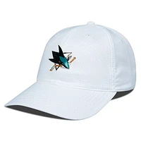 Men's Levelwear White San Jose Sharks Matrix Adjustable Hat