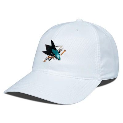 Men's Levelwear White San Jose Sharks Matrix Adjustable Hat