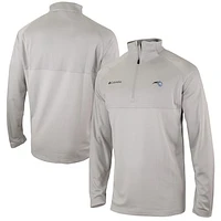 Men's Columbia Heather Gray Orlando Magic Omni-Wick Rockin' It Quarter-Zip Pullover Top