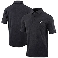 Men's Columbia Black Utah Jazz Omni-Wick Set II Polo