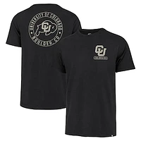 Men's '47  Black Colorado Buffaloes Left Chest Back Slide Two Hit Franklin T-Shirt