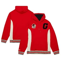 Men's Mitchell & Ness Red Georgia Bulldogs Team Legacy French Terry Pullover Hoodie