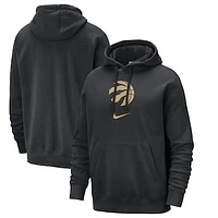 Men's Nike Black Toronto Raptors 2023/24 City Edition Courtside Club Pullover Hoodie