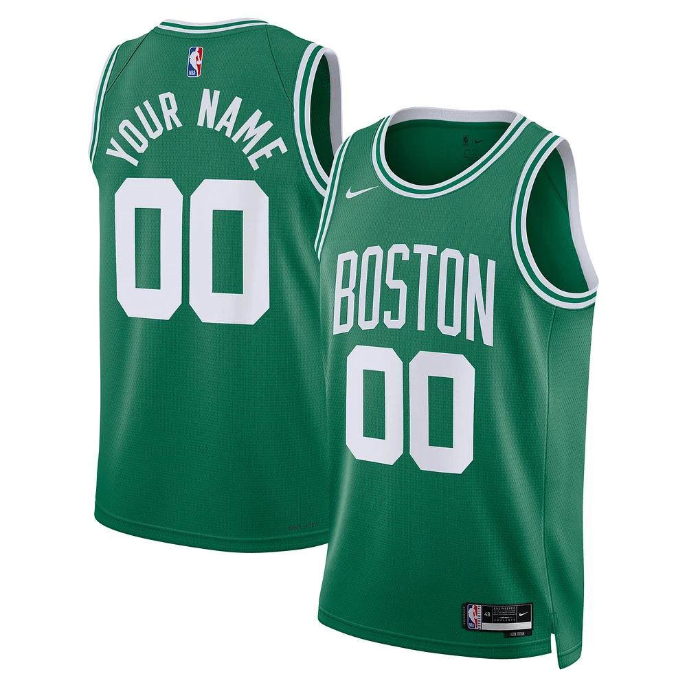 Unisex Nike Kelly Green Boston Celtics Custom Swingman Jersey - Icon Edition