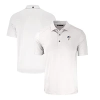 Men's Cutter & Buck  White Philadelphia Phillies Stars Stripes Forge Eco Stretch Recycled Polo