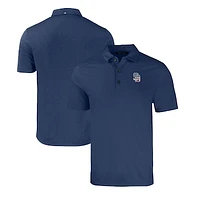 Men's Cutter & Buck  Heather Navy San Diego Padres Stars Stripes Forge Eco Stretch Recycled Polo