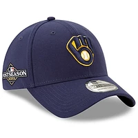 Men's New Era  Navy Milwaukee Brewers 2023 Postseason 39THIRTY Flex Hat