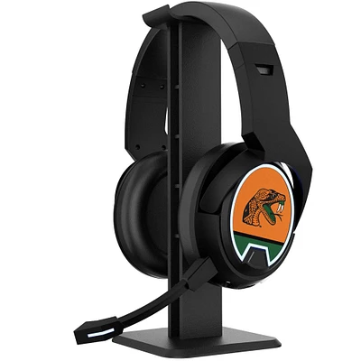 Keyscaper Black Florida A&M Rattlers Wireless Bluetooth Gaming Headphones & Stand