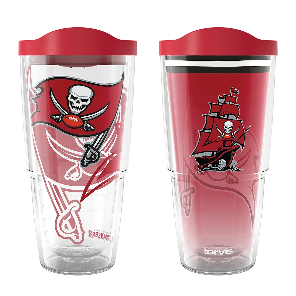 Tervis  Tampa Bay Buccaneers 24oz NFL 2 PACK Genuine & Forever Fan