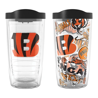 Tervis Cincinnati Bengals Two-Pack 16oz. Allover Classic Tumbler Set