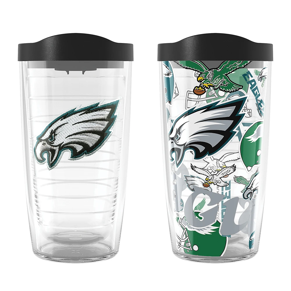 Tervis Philadelphia Eagles Two-Pack 16oz. Allover Classic Tumbler Set