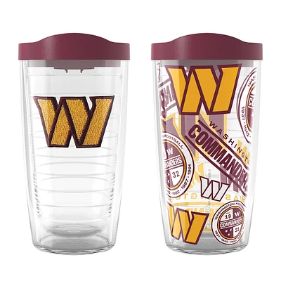 Tervis Washington Commanders Two-Pack 16oz. Allover Classic Tumbler Set