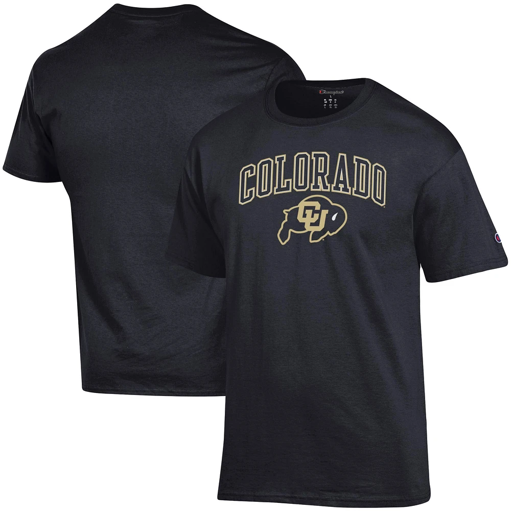 Men's Champion Black Colorado Buffaloes Arch Over Logo T-Shirt