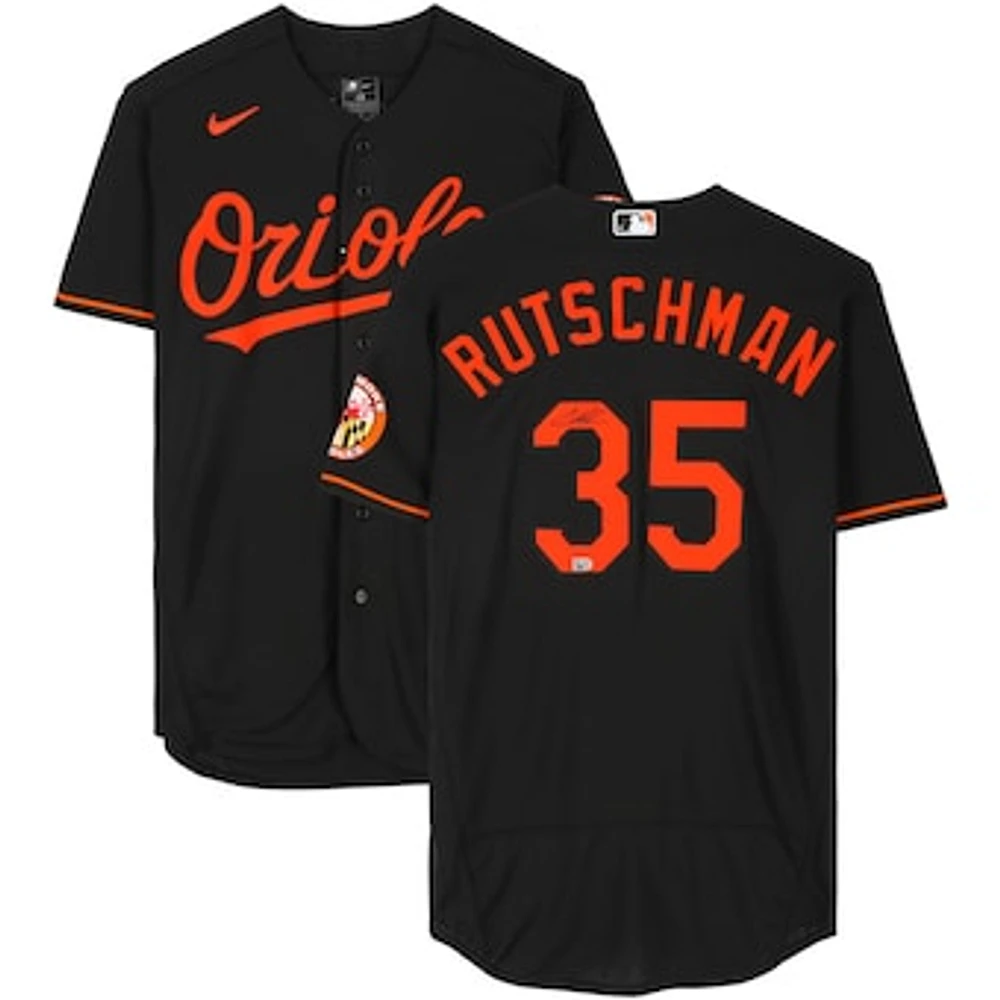 Adley Rutschman Baltimore Orioles Autographed Black Nike Authentic Jersey