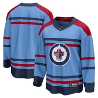 Men's Fanatics  Light Blue Winnipeg Jets Anniversary Premier Breakaway Jersey