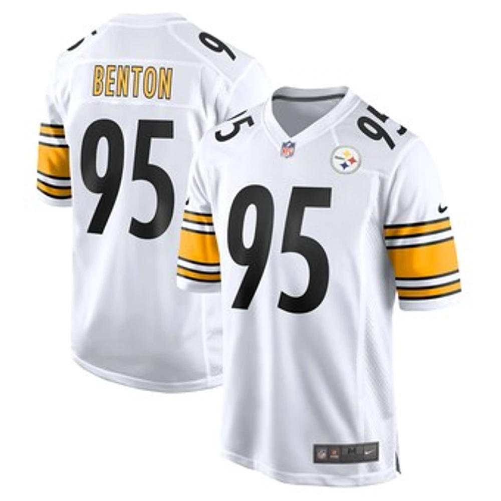 Men's Nike Keeanu Benton  White Pittsburgh Steelers Game Jersey