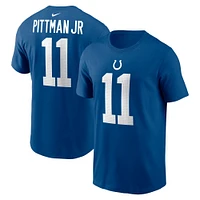 Men's Nike Michael Pittman Jr. Royal Indianapolis Colts Player Name & Number T-Shirt