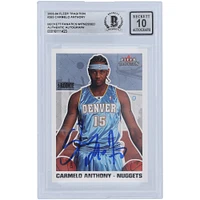 Carmelo Anthony Denver Nuggets Autographed 2003-04 Fleer Tradition #263 Beckett Fanatics Witnessed Authenticated 10 Rookie Card