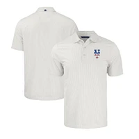 Men's Cutter & Buck  White/Gray New York Mets Stars Stripes Big Tall Pike Eco Symmetry Print Stretch Recycled Polo