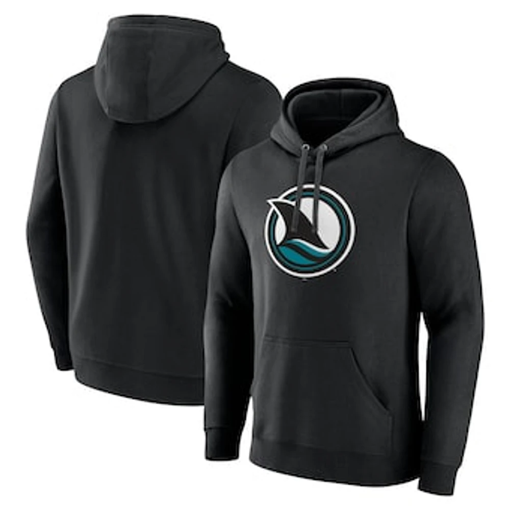 Men's Fanatics Black San Jose Sharks Alternate Logo Pullover Hoodie