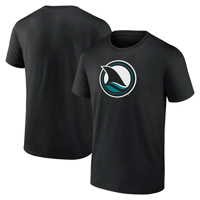 Men's Fanatics Black San Jose Sharks Alternate Logo T-Shirt