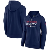 Women's Fanatics Navy New York Rangers Alternate Wordmark Fleece Pullover Hoodie