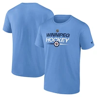 Men's Fanatics Blue Winnipeg Jets Authentic Pro Wordmark Alt Logo T-Shirt