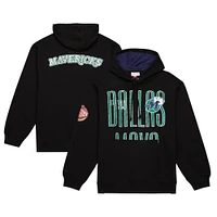 Men's Mitchell & Ness Black Dallas Mavericks Hardwood Classics OG 2.0 Pullover Hoodie