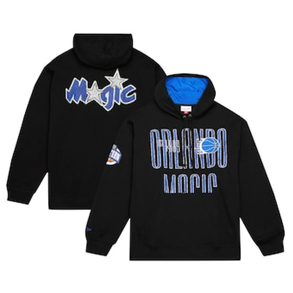 Men's Mitchell & Ness Black Orlando Magic Hardwood Classics OG 2.0 Pullover Hoodie