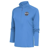 Women's Antigua  Powder Blue 2024 NHL Winter Classic Tribute Half-Zip Pullover Top