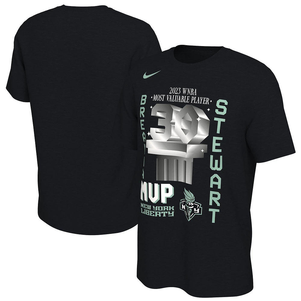 Men's Nike Breanna Stewart Black New York Liberty 2023 WNBA MVP T-Shirt