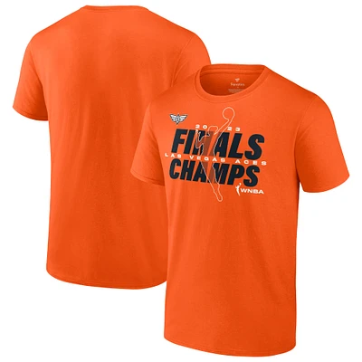 Unisex Fanatics Orange Las Vegas Aces 2023 WNBA Finals Champions Signature T-Shirt