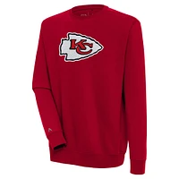 Men's Antigua Kansas City Chiefs Victory Crewneck Pullover Sweatshirt