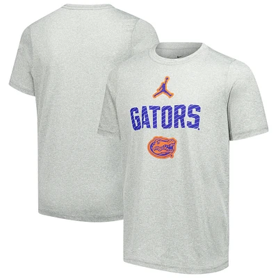 Youth Jordan Brand  Gray Florida Gators Legend Slogan Performance T-Shirt