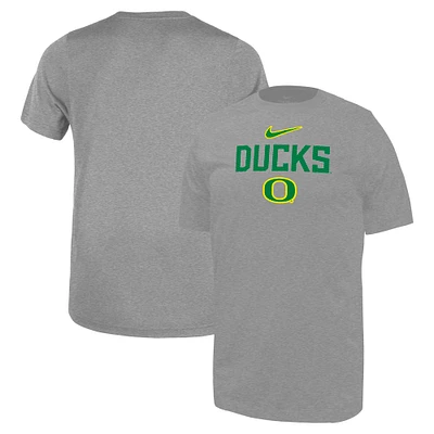 Youth Nike  Gray Oregon Ducks Legend Slogan Performance T-Shirt