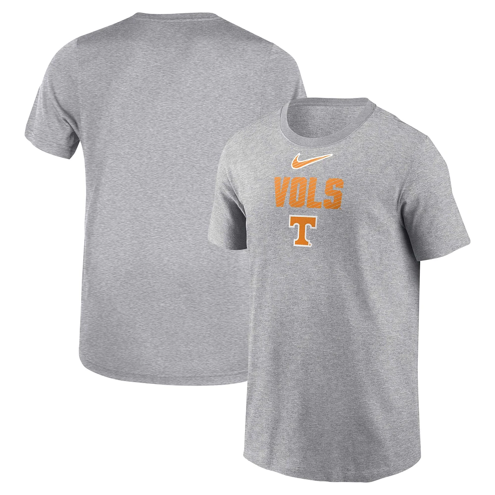 Youth Nike  Gray Tennessee Volunteers Legend Slogan Performance T-Shirt