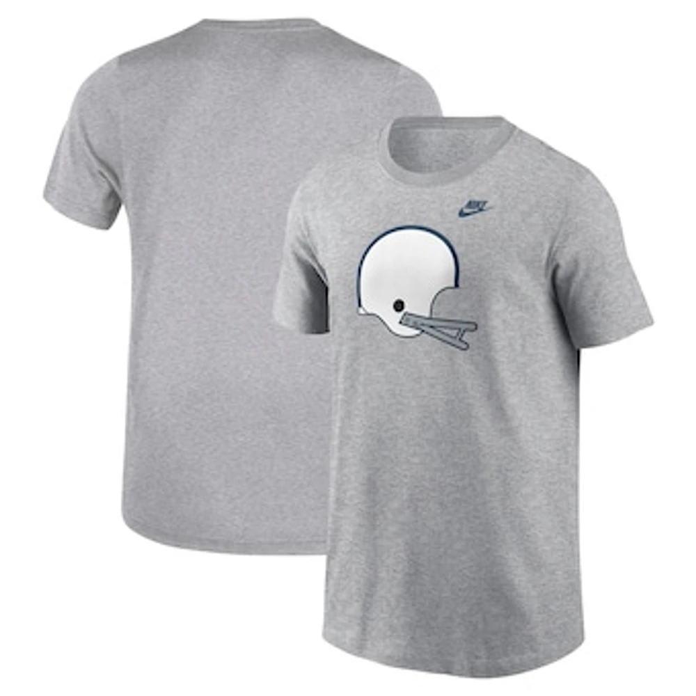 Youth Nike Heather Gray Penn State Nittany Lions Helmet T-Shirt