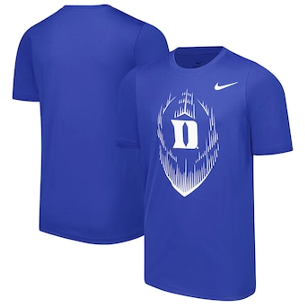 Youth Nike Royal Duke Blue Devils Legend Football Performance T-Shirt