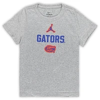 Preschool Jordan Brand Gray Florida Gators Legend Slogan T-Shirt