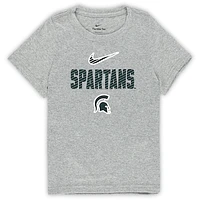 Preschool Nike Gray Michigan State Spartans Legend Slogan T-Shirt