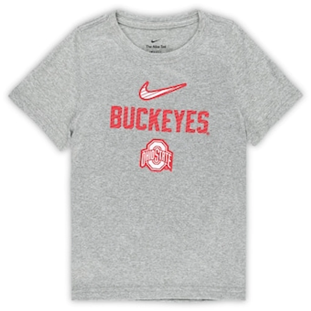 Preschool Nike Gray Ohio State Buckeyes Legend Slogan T-Shirt