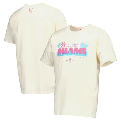 Men's Cream Inter Miami CF Vice Quintessential Heavyweight Relaxed T-Shirt