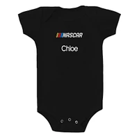 Newborn & Infant Chad Jake  Black NASCAR Personalized Bodysuit
