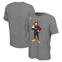 Unisex Nike Heather Charcoal Atlanta Hawks Team Mascot T-Shirt